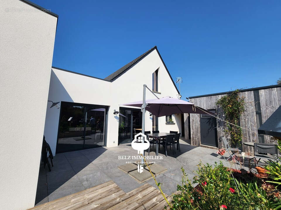 Morbihan Sud Belz 130m² proche commerces Très Belle Contemporaine de plain-pied avec grand terrain de 1300m² - photo 14