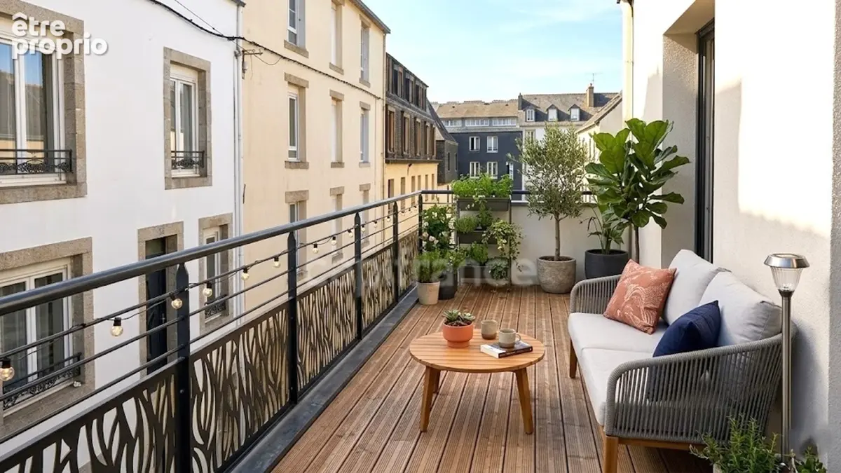Quimper (29) - Maison centre ville de 75,21 m² habitable - 124 m² utiles - Terrasse - Double garage - photo 2
