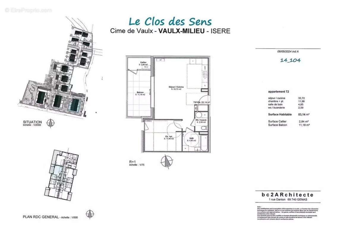 Appartement à VAULX-MILIEU