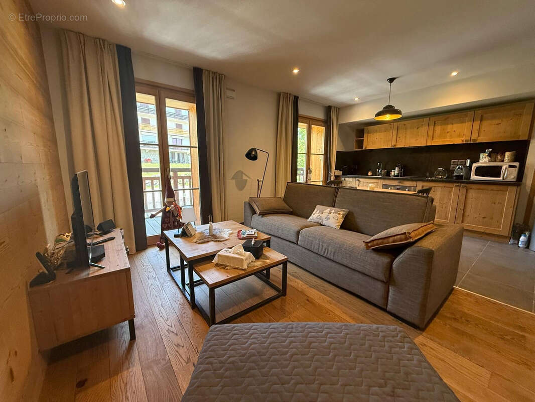 Combloux 74920, studio meuble avec balcon et parking en sous sol - photo 8