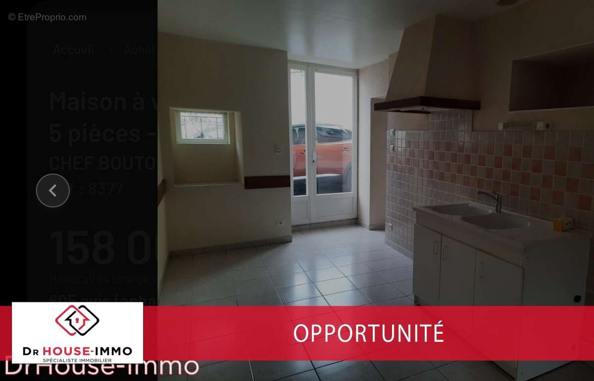 Maison à CHEF-BOUTONNE