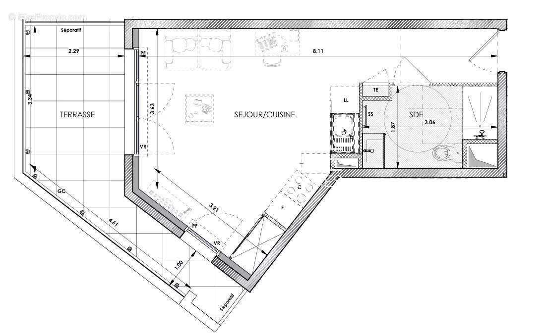 Appartement à CHATEAUNEUF-GRASSE