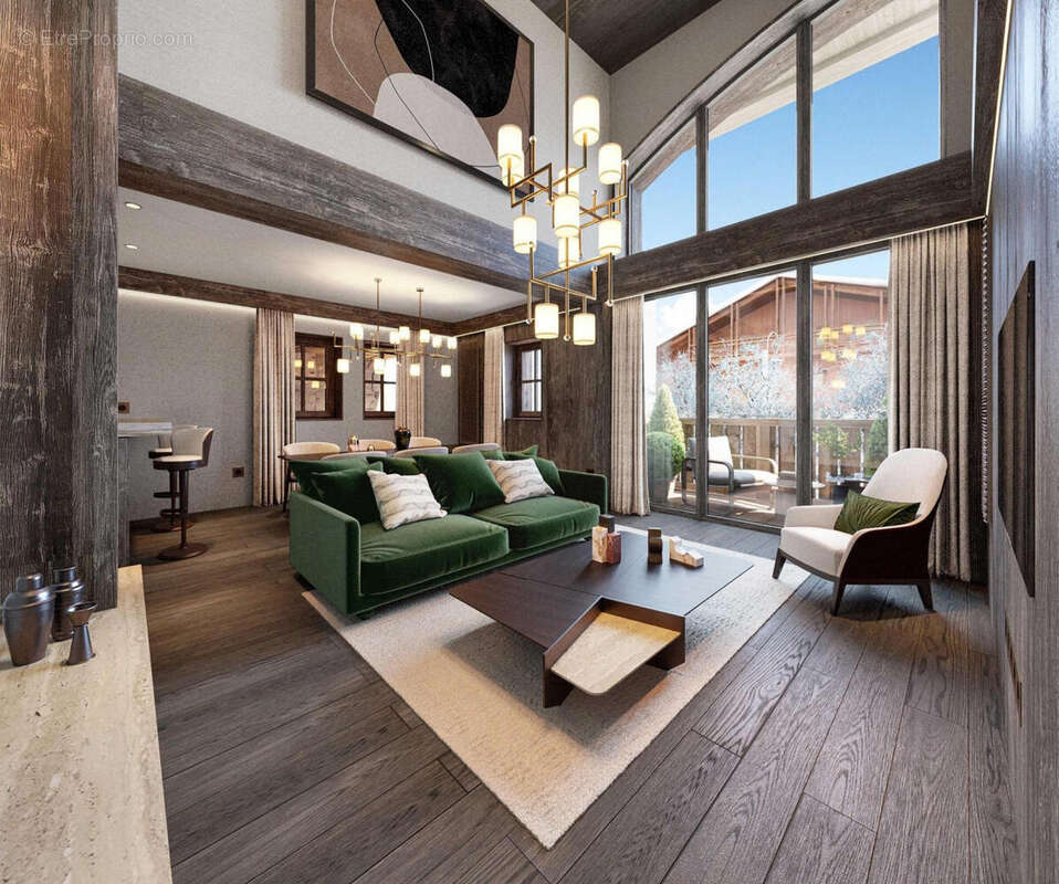 Living room - Appartement à VAL-D&#039;ISERE