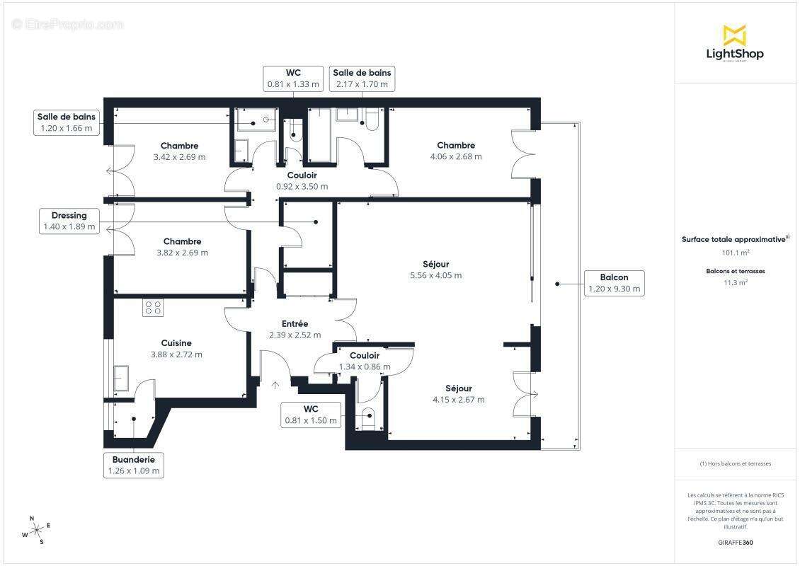 Appartement à VERSAILLES
