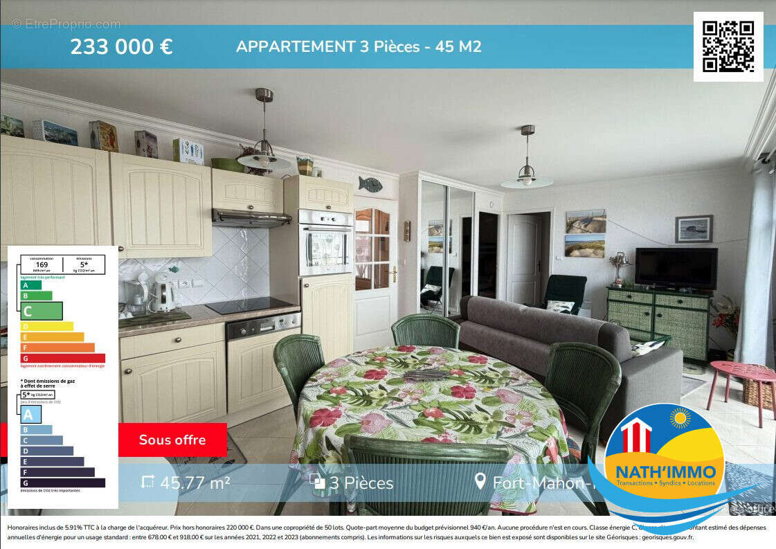 Appartement à FORT-MAHON-PLAGE