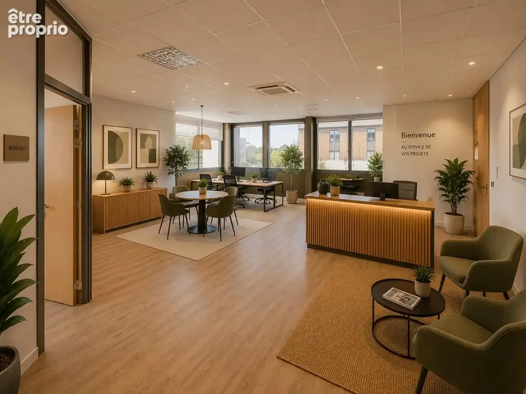 Plateau de bureaux à vendre SAINTE FOY LES LYON (69), bureaux d'une surface de 190 m² (partie privative) et 20 m² de parties com - photo 2