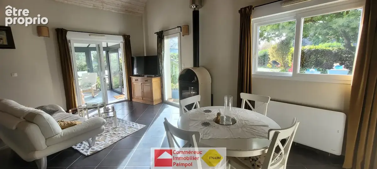 A vendre a plouezec, entre mer et bourg, maison 3 pieces avec veranda et abri bois sur terrain 979 m2 - photo 3