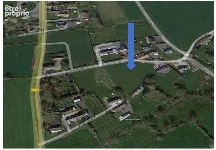 Entre COUTANCES et GRANVILLE, 1296m² de terrain à bâtir - photo 1