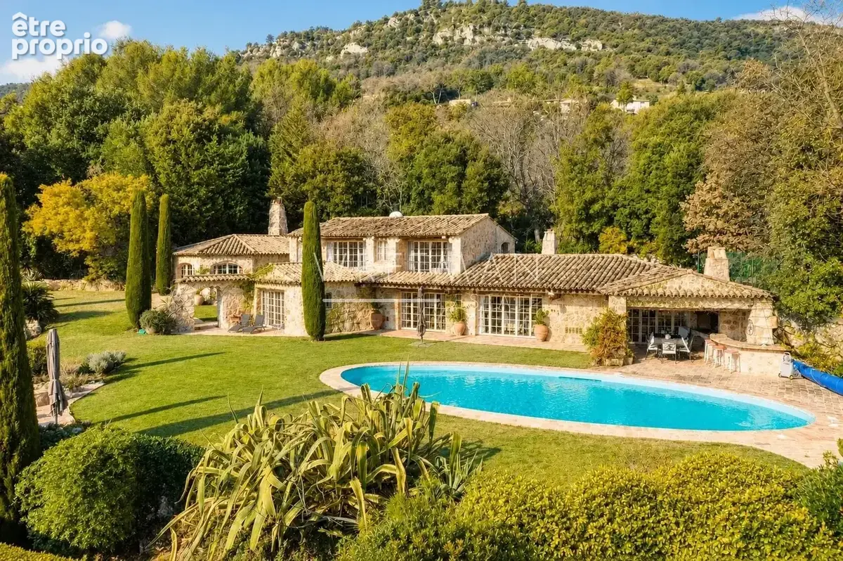 Maison en pierre authentique de Robert Dallas avec vue sur la mer et un court de tennis – Tourrettes-sur-Loup - photo 2