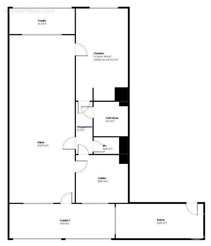 Appartement 65 m² à Villefranche-Sur-Mer  - photo 19
