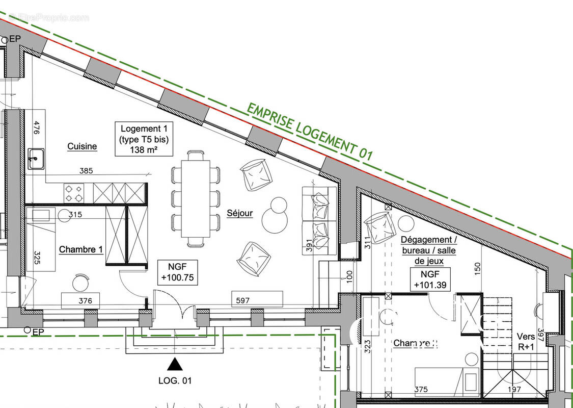 Appartement à CRAPONNE