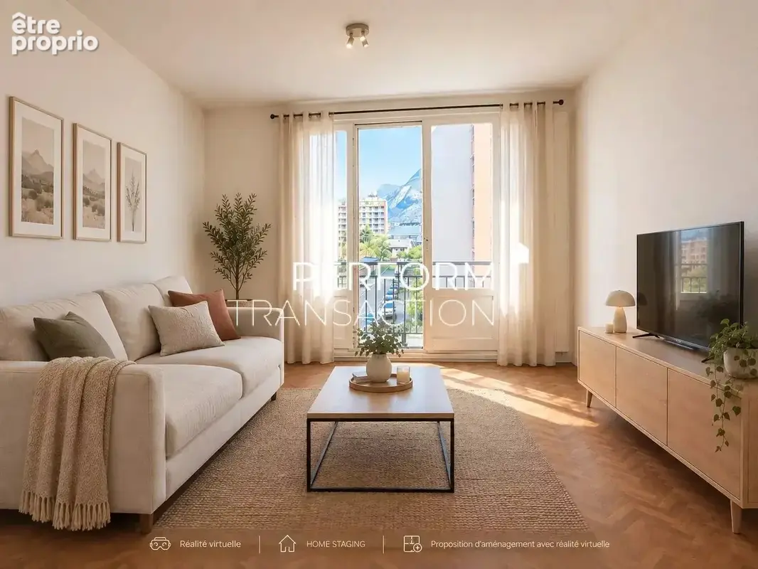Grenoble – t3 secteur calme  avec balcon et vue dégagée - photo 2