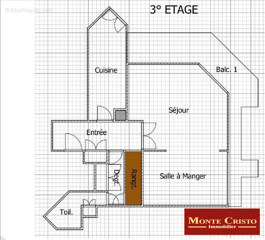plan 1 - Appartement à ROCQUENCOURT