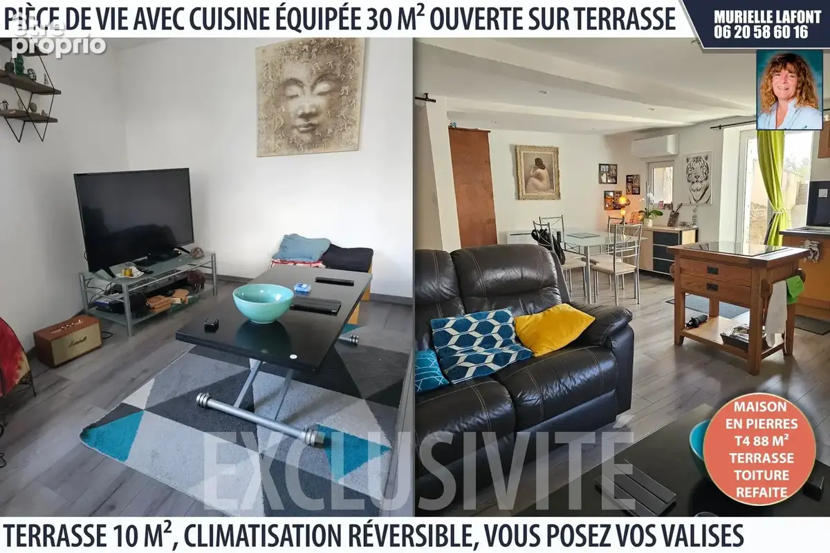 Maison de village T4 rénovée avec extérieur - photo 5