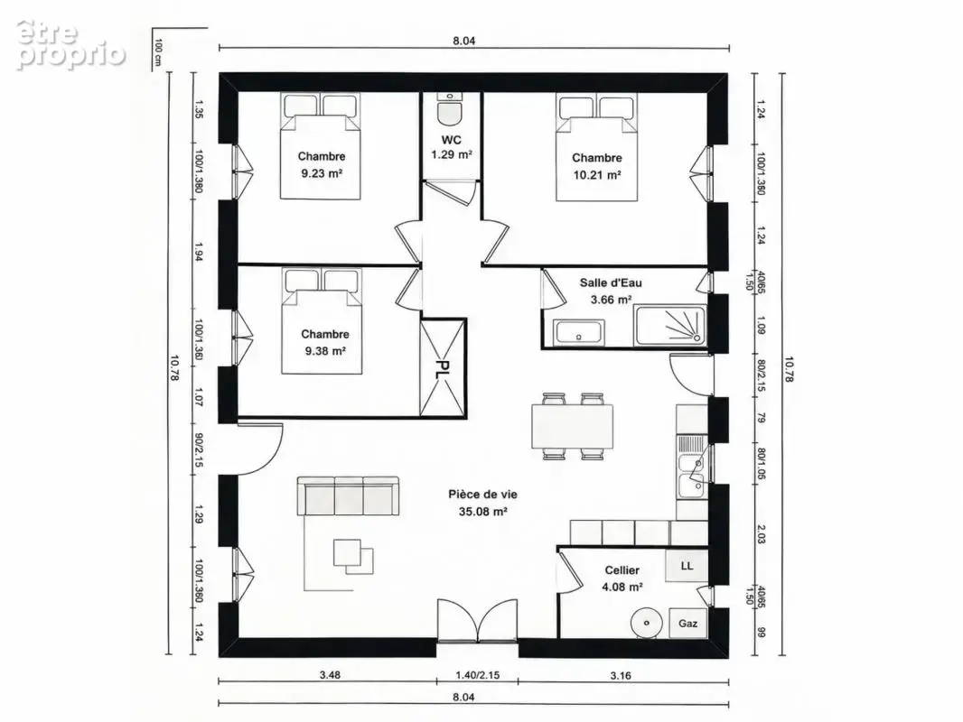Maison à vendre 4 pièces NEUVY LE ROI (37) 22 minutes de Tours Nord - photo 8