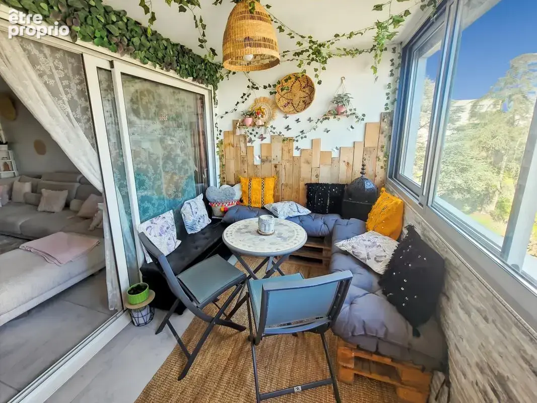 NICE Ouest Caucade 4P 83m² vue mer loggia parking cave - photo 3