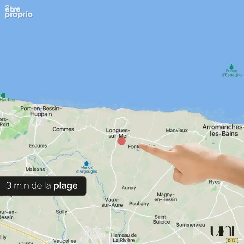 Maison T6 132 m2, sur terrain de 400 m2 Longues-Sur-Mer - photo 9