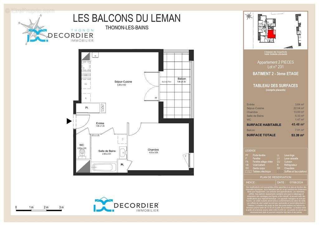 Appartement à THONON-LES-BAINS