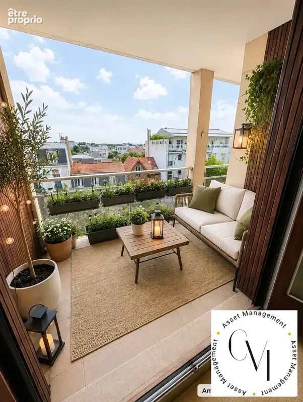 Balcon aménagé IA