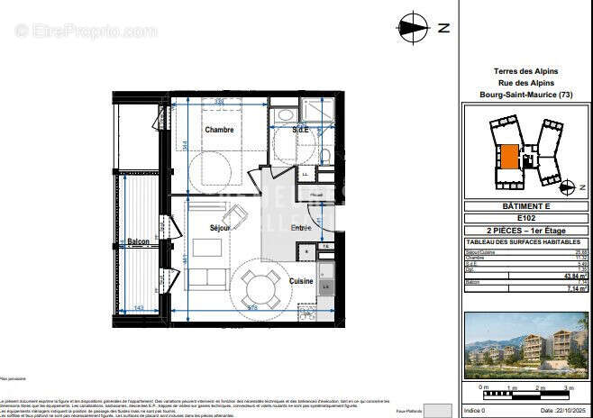 Appartement à BOURG-SAINT-MAURICE