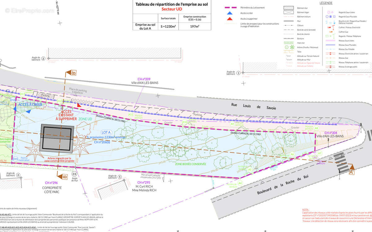 Terrain à AIX-LES-BAINS