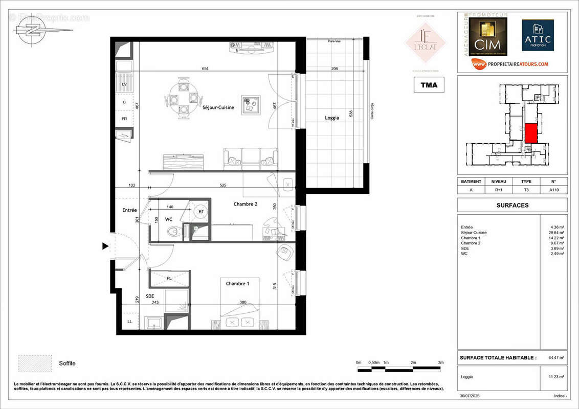 Appartement à SAINT-CYR-SUR-LOIRE