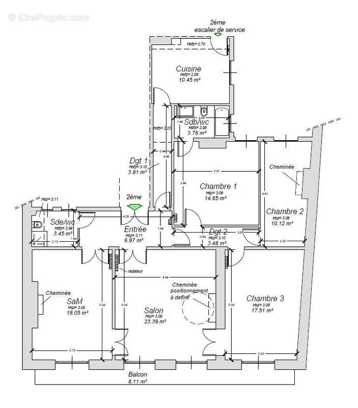 Appartement à PARIS-6E