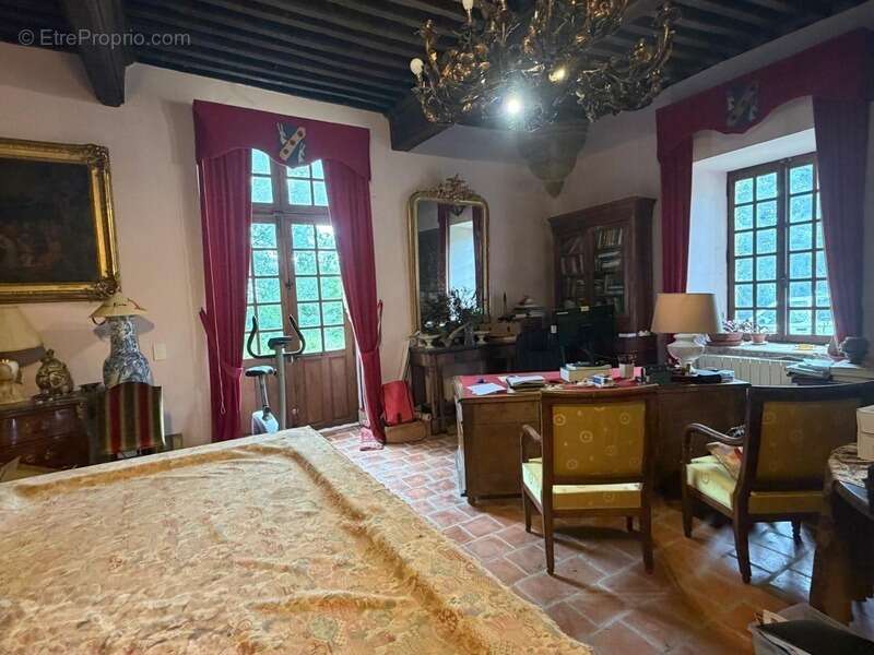 MARCIAC(32): ancienne SEIGNEURIE avec BEAU CHATEAU XIV sur 3,5ha, cachée, au bout du chemin, sans voisin, en campagne, 500m2 hab - photo 37