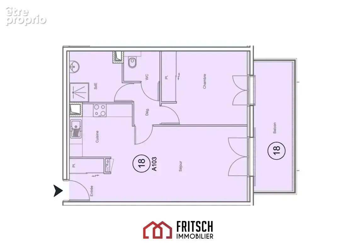 T2 avec balcon et 2 places de parking - photo 6