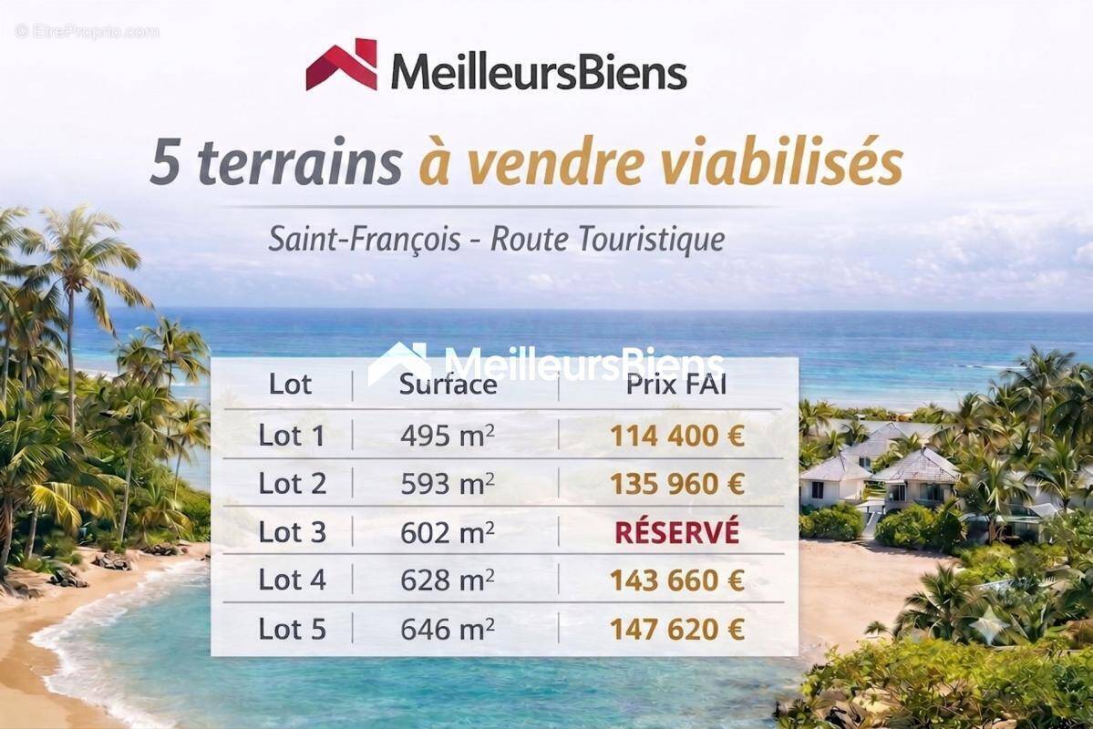 Terrain à SAINT-FRANCOIS