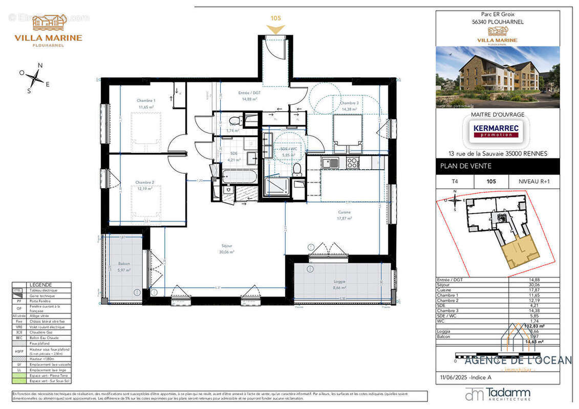 Appartement à PLOUHARNEL