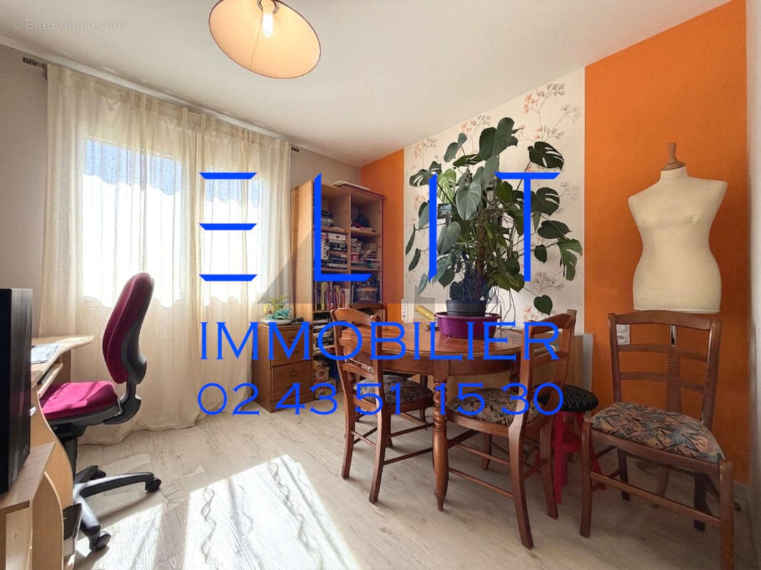 S1815  pavillon plain-pied 3 chambres jardin double garage et appartement le mans heuzé - ardriers - photo 6