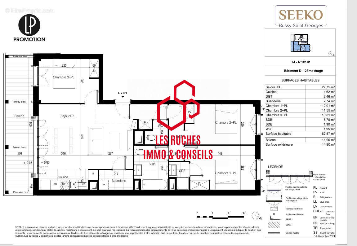 Appartement à BUSSY-SAINT-GEORGES