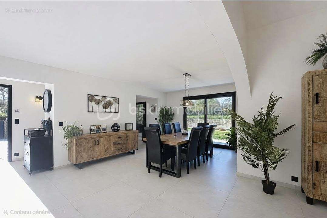Roquefort-les-pins - superbe villa contemporaine au calme absol - photo 12