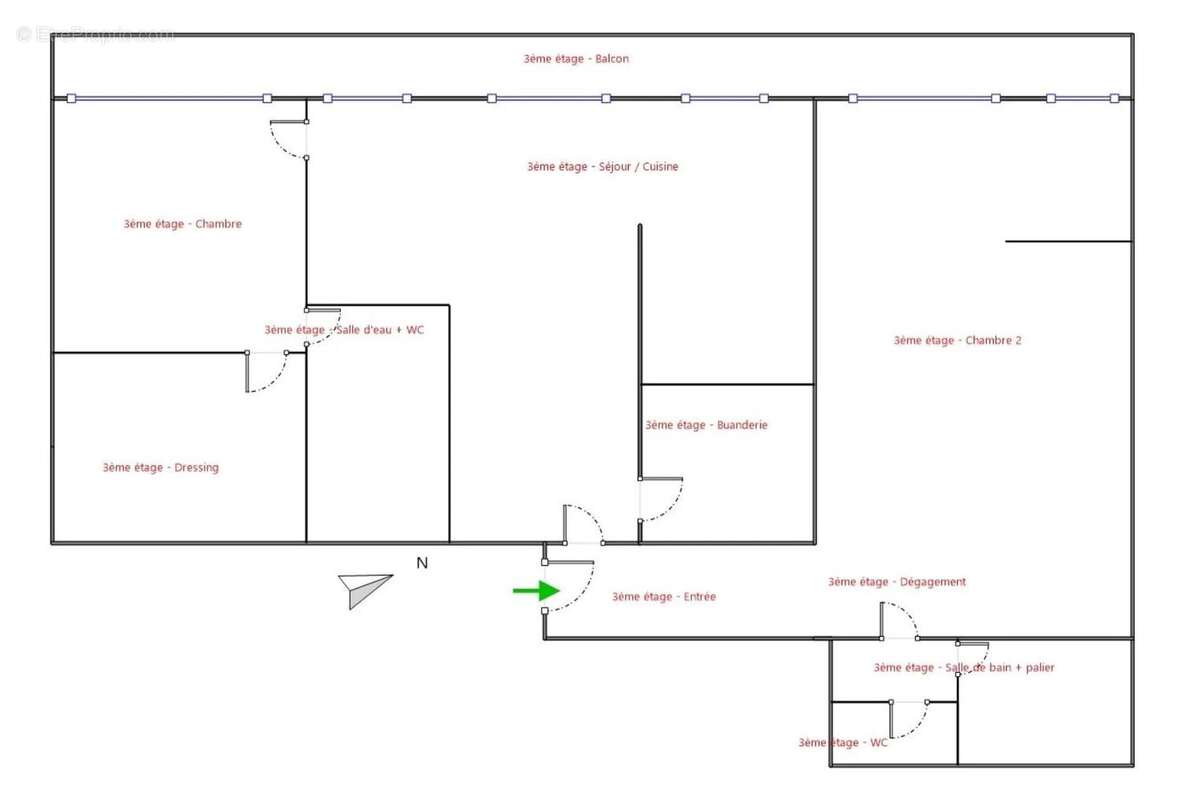 Appartement à PARIS-15E