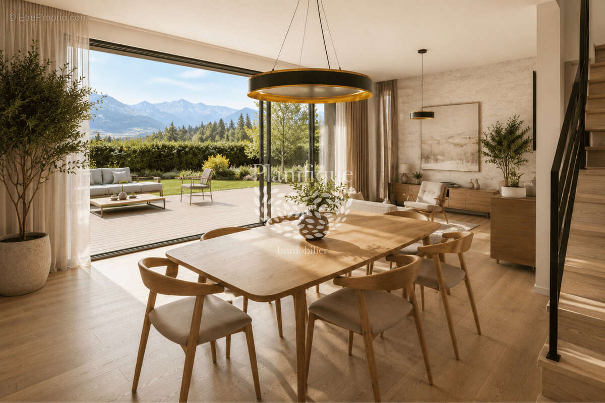 Vue sur les Alpes à Sciez   Villa T4 avec jardin privatif et prestations haut de gamme - photo 4