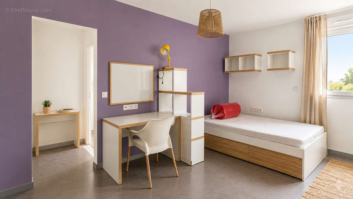 Le havre - studio 23,44 m²  résidence étudiante gérée secteur docks vauban - photo 2