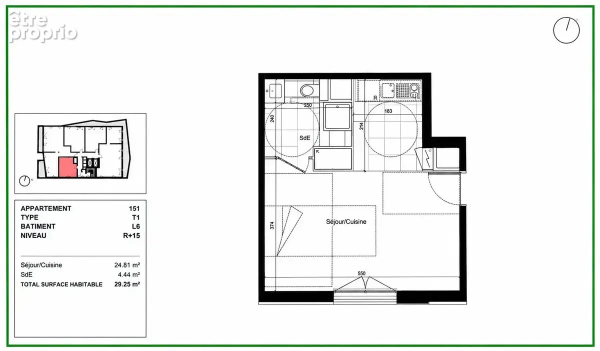 Appartement 1 pièce 29 m² à vendre à Saint-Denis (93200) - photo 4