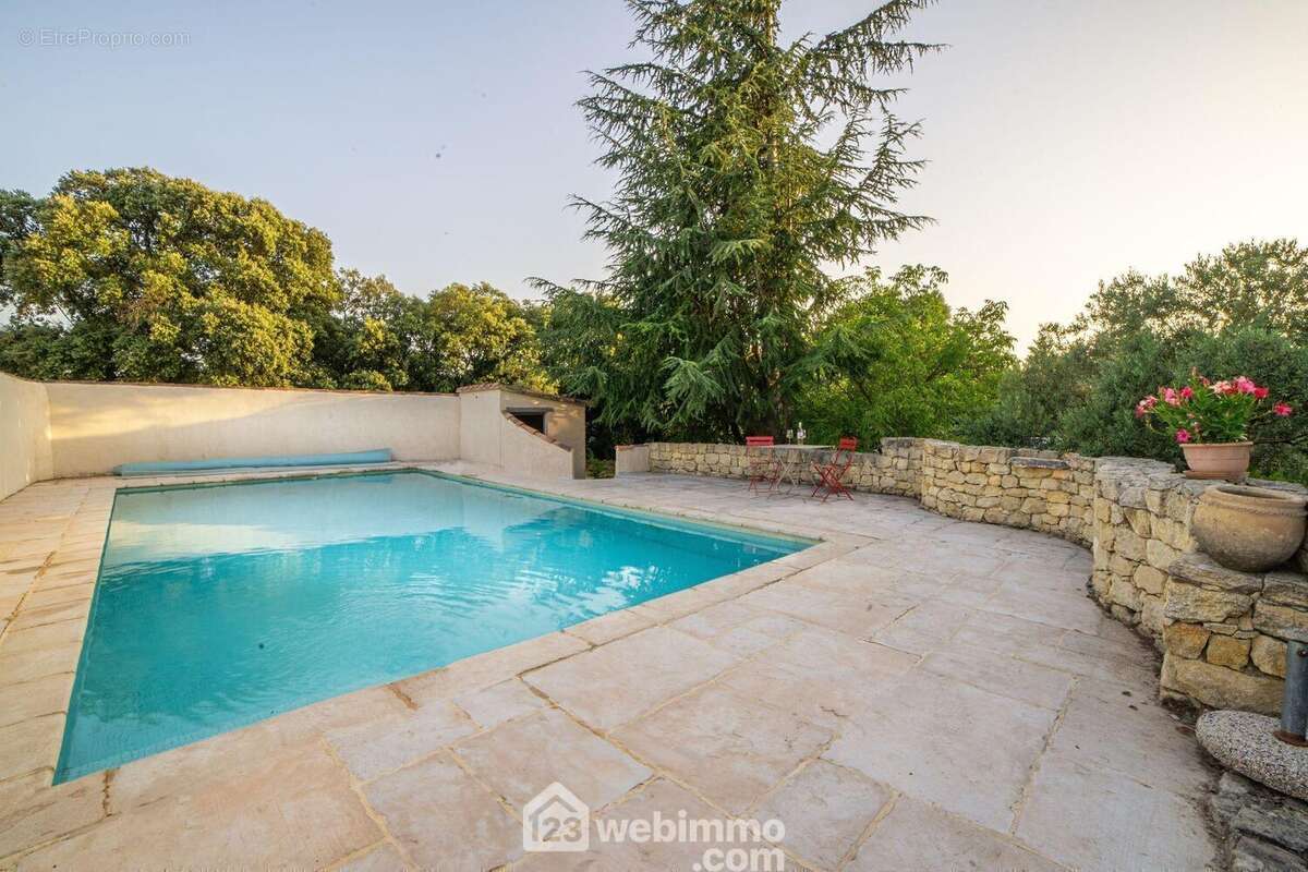 Piscine vue sur le Ventoux