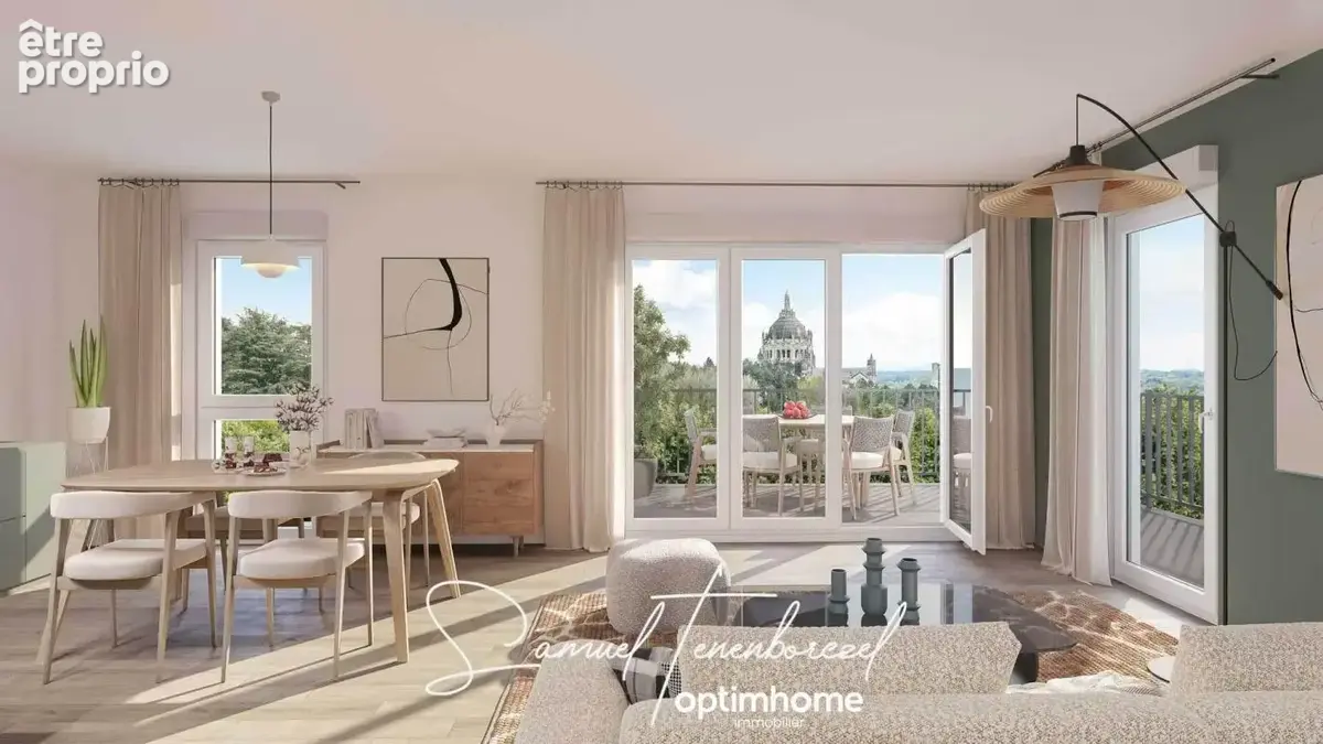 appartement T3 neuf avec terrasse et vue Basilique – Lisieux (14100) - photo 2