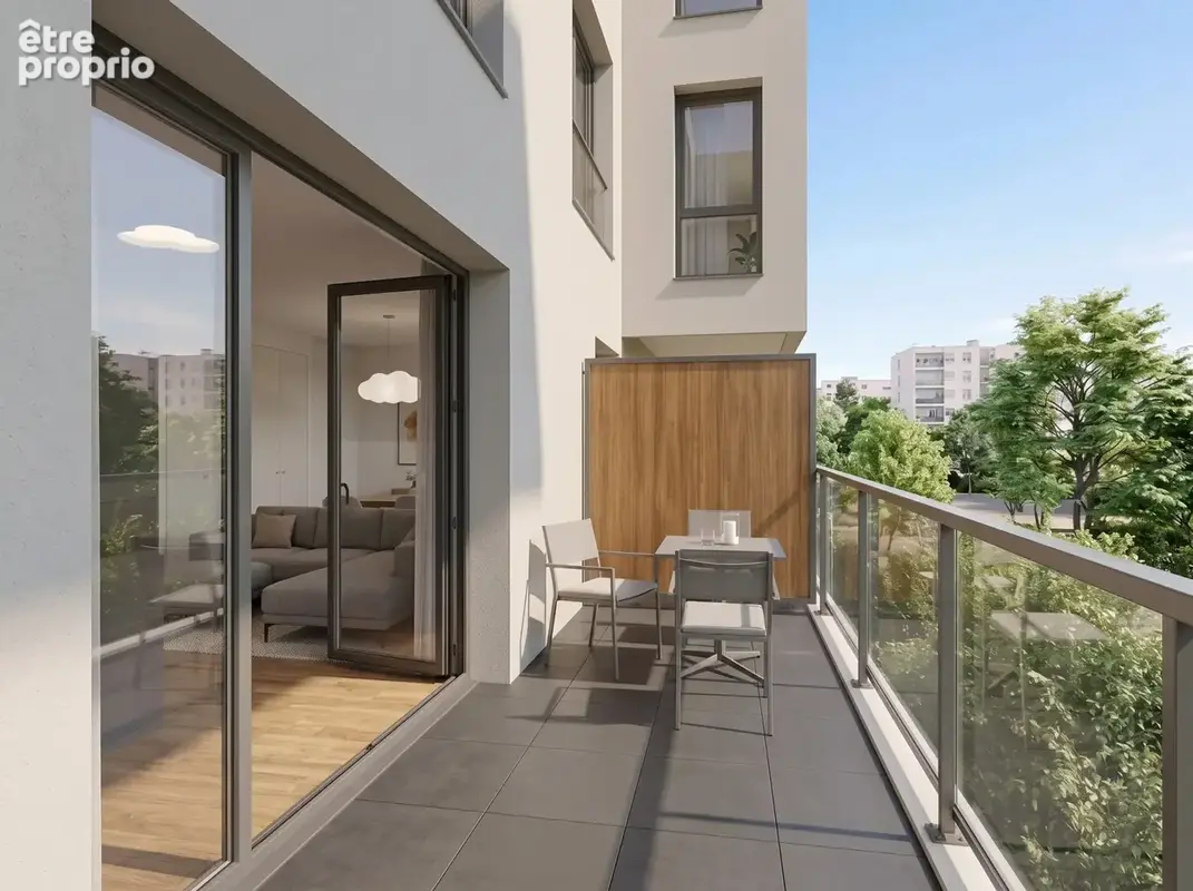 République : Superbe T3 de 65.75 m2 en étage avec un balcon de 8.82m2   Expo Sud-Ouest - photo 4