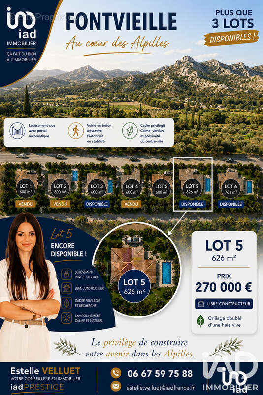 Terrain 626 m² à Fontvieille  - photo 2
