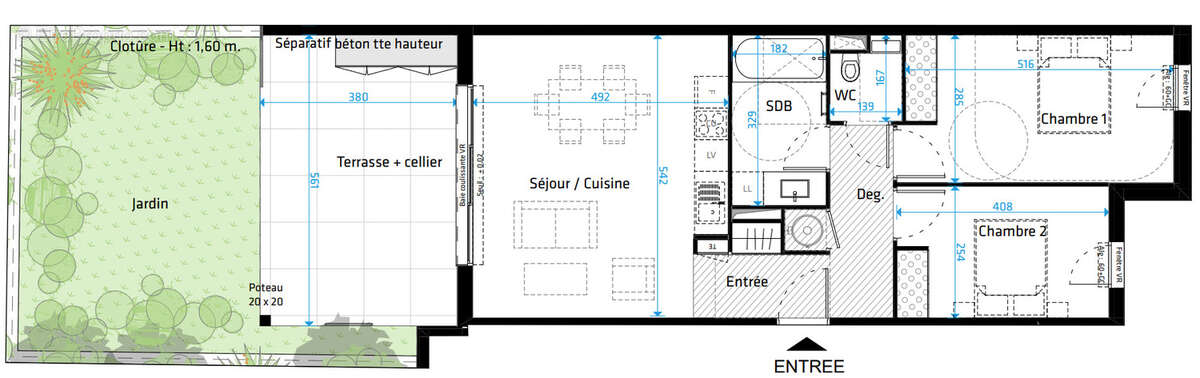Appartement T3 - Saint Clément de Rivière - photo 4