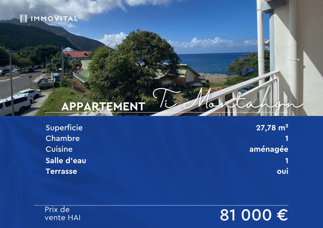 Studio de 27,78 m2 Marina de Rivière-Sens - Gourbeyre - photo 9
