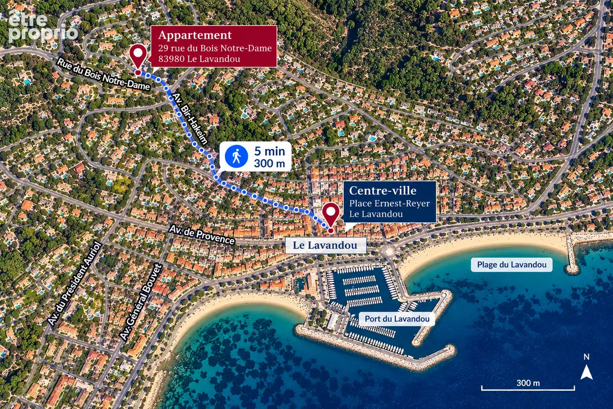 Le lavandou - t4 a renover -  rez-de-jardin  vue mer - cave - parking - photo 6