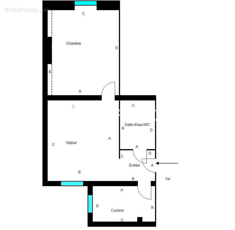 Appartement à PARIS-17E