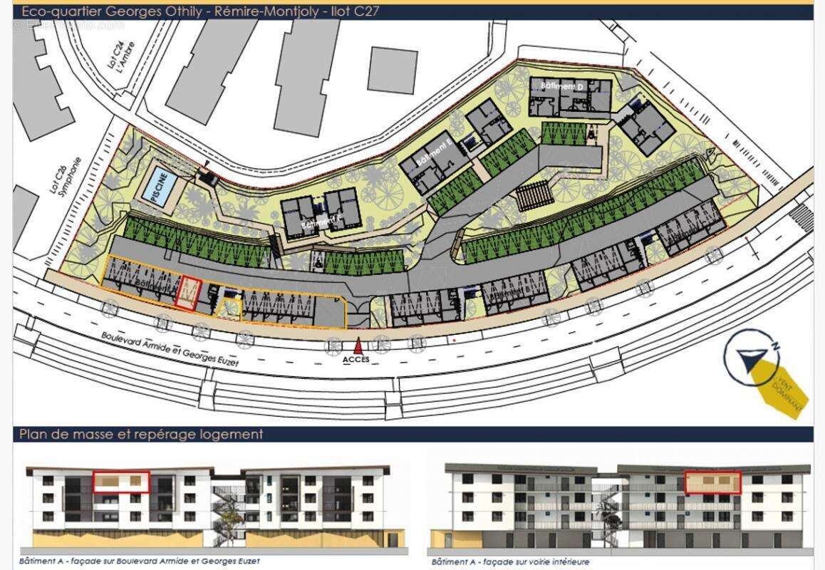Appartement à REMIRE-MONTJOLY