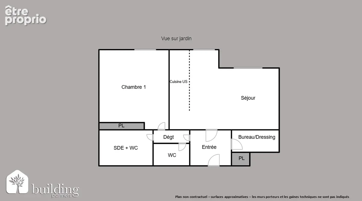 Collange Levallois-Perret - Appartement 2 pièces 45,65 m² - photo 2