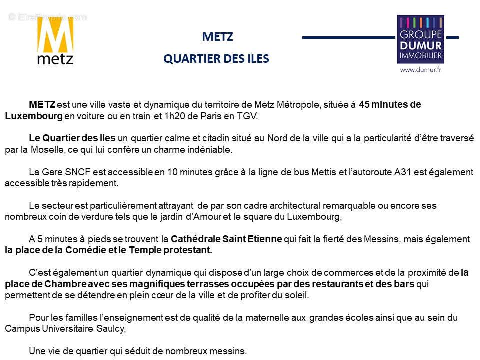Appartement à METZ