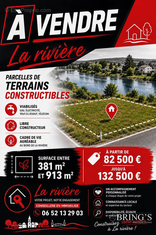 Terrain à LA RIVIERE